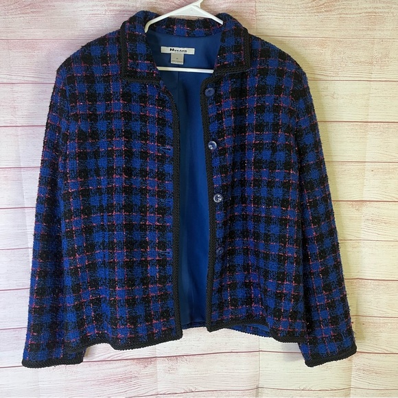 Nygard Collection Tweed Wool Blend Jacket Size 16 - Picture 10 of 10